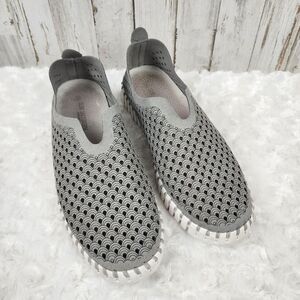 Ilse Jacobsen Tulip Perforated Gray Sneakers Size Euro 38 US 7.5-8